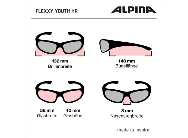 Alpina Flexxy Youth JR dětské brýle White-Purple Matt/Pink mirror