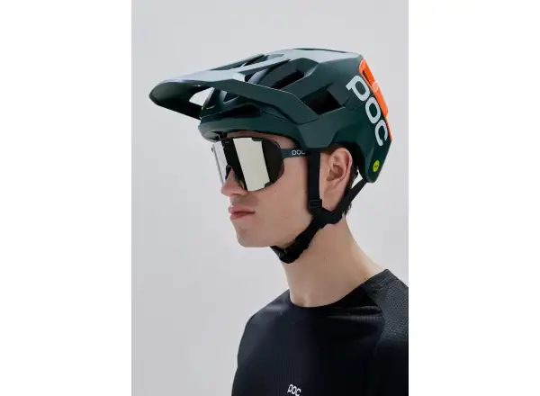 POC Kortal Race MIPS MTB přilba Pargasite Green Matt/Fluorescent Orange Matt