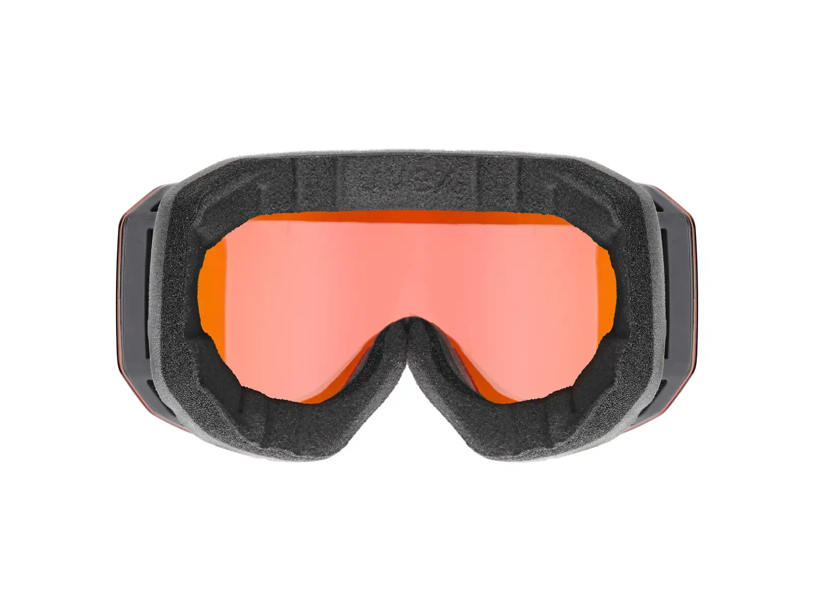 Uvex Evidnt Attract lyžařské brýle black matt/red-orange