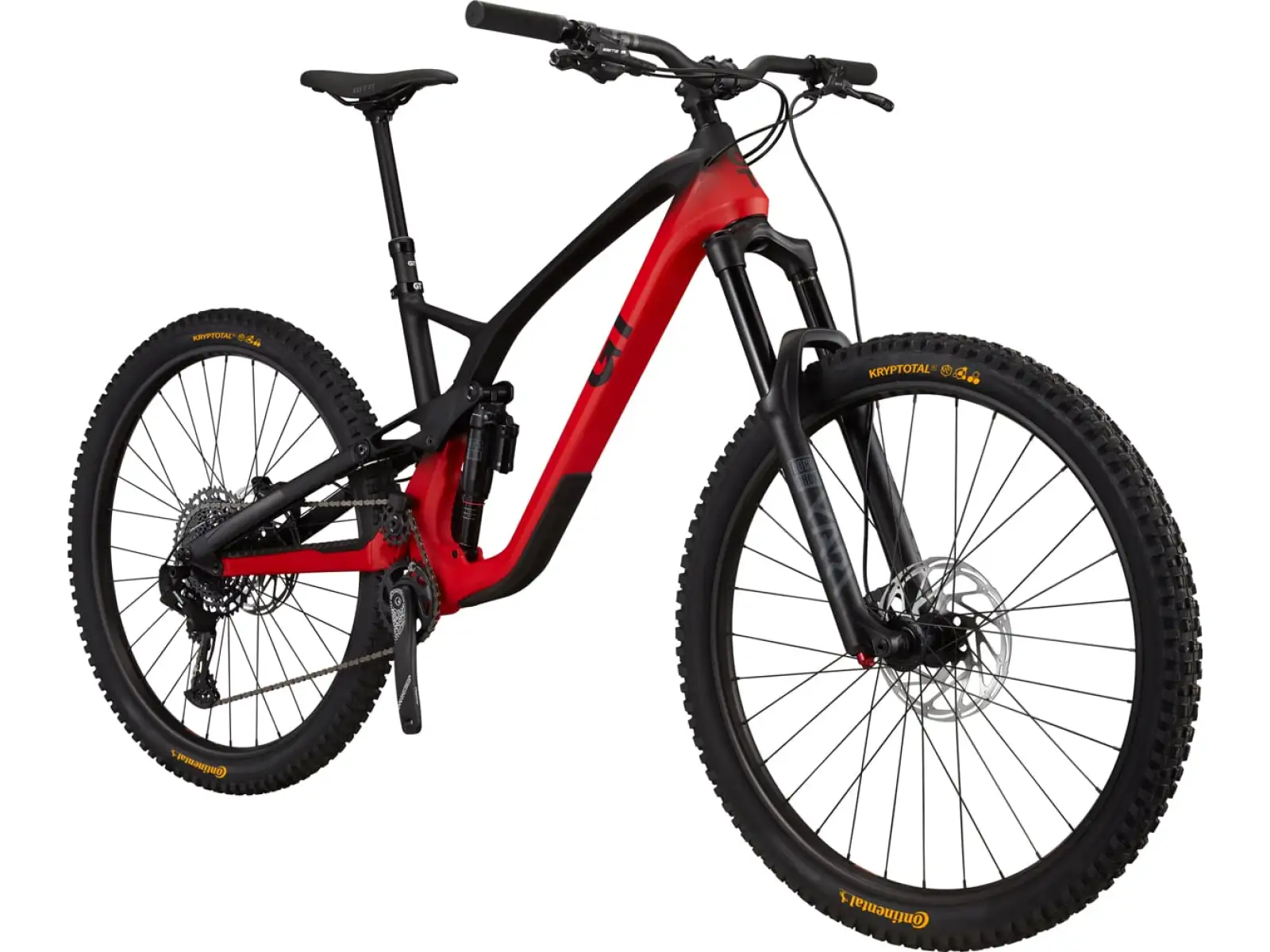 GT Force 29 Carbon Elite celoodpružené horské kolo Red