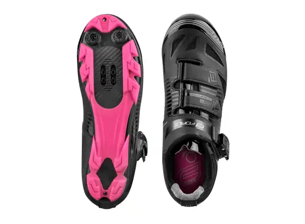 Force MTB Turbo lady dámské tretry černá/růžová