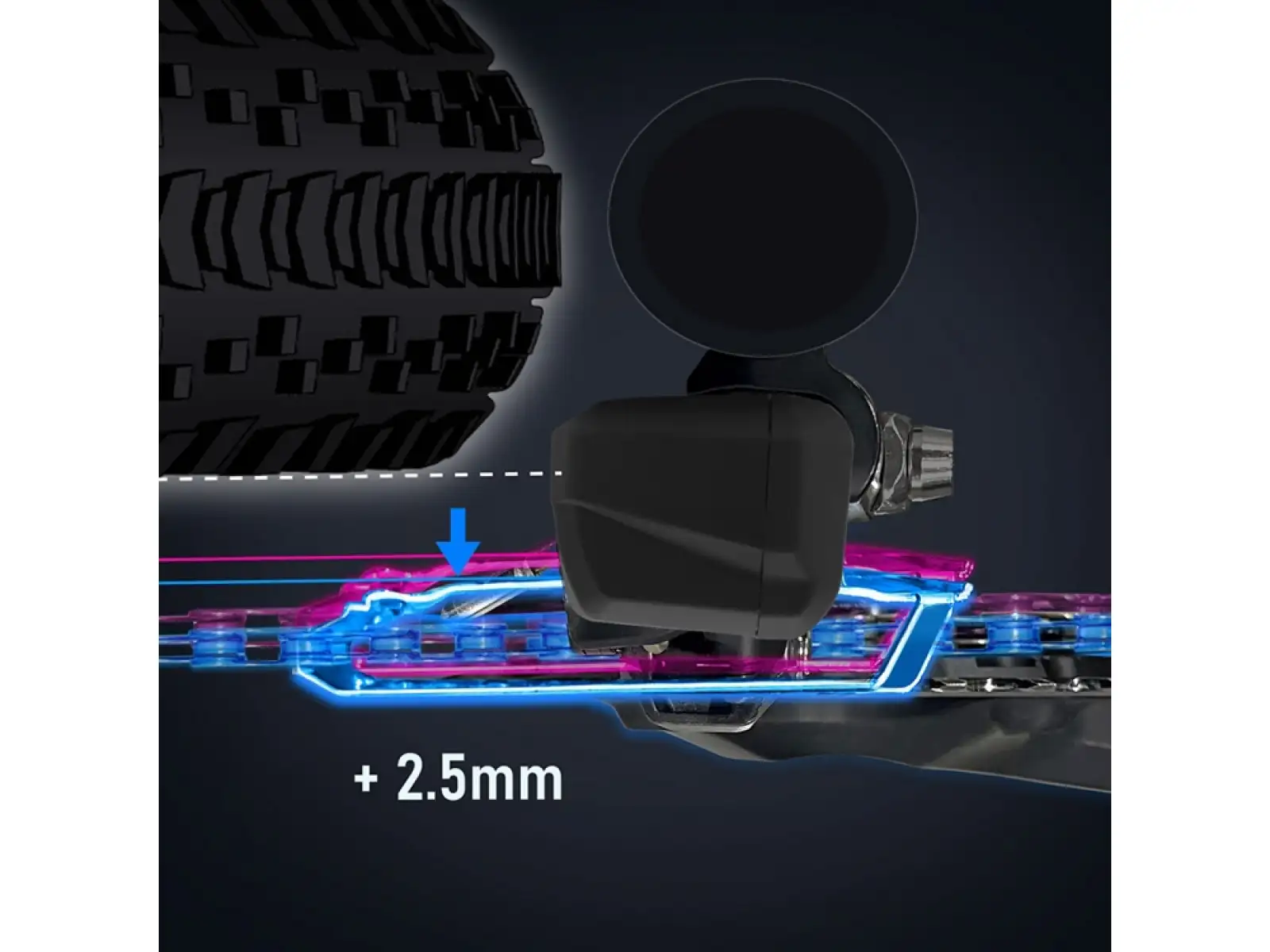 Shimano GRX Di2 FD-RX825 2x12 sp. přesmykač