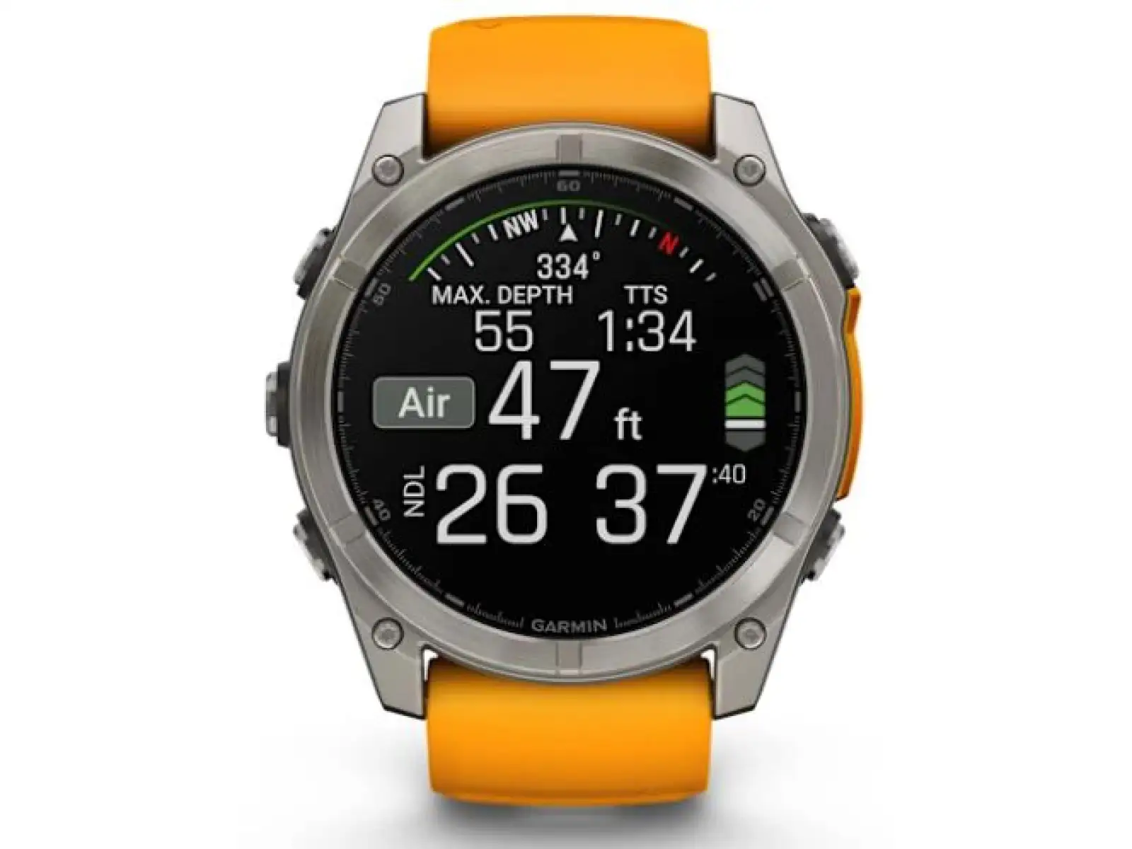 Garmin fenix 8 - 51 mm AMOLED Sapphire chytré hodinky Titanium Orange/Graphite