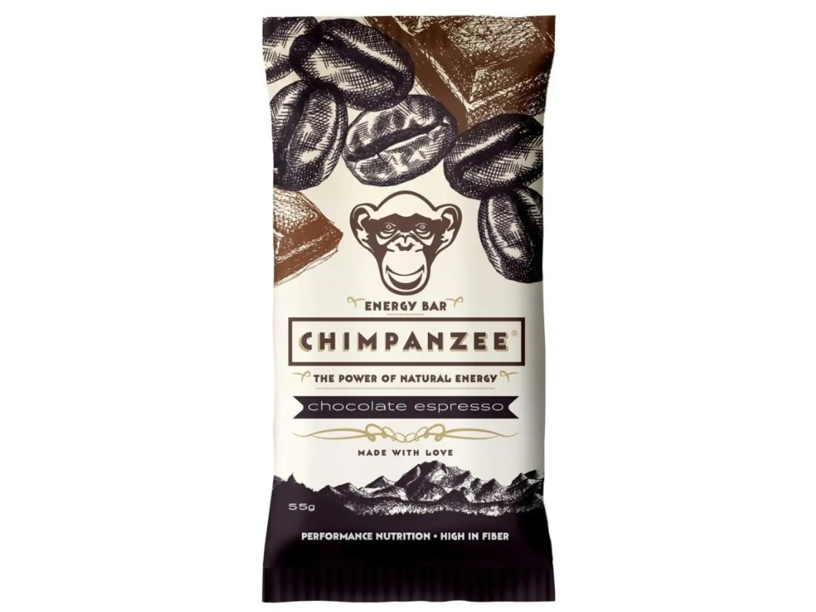 Chimpanzee Energy tyčinka Chocolate Espresso 55 g