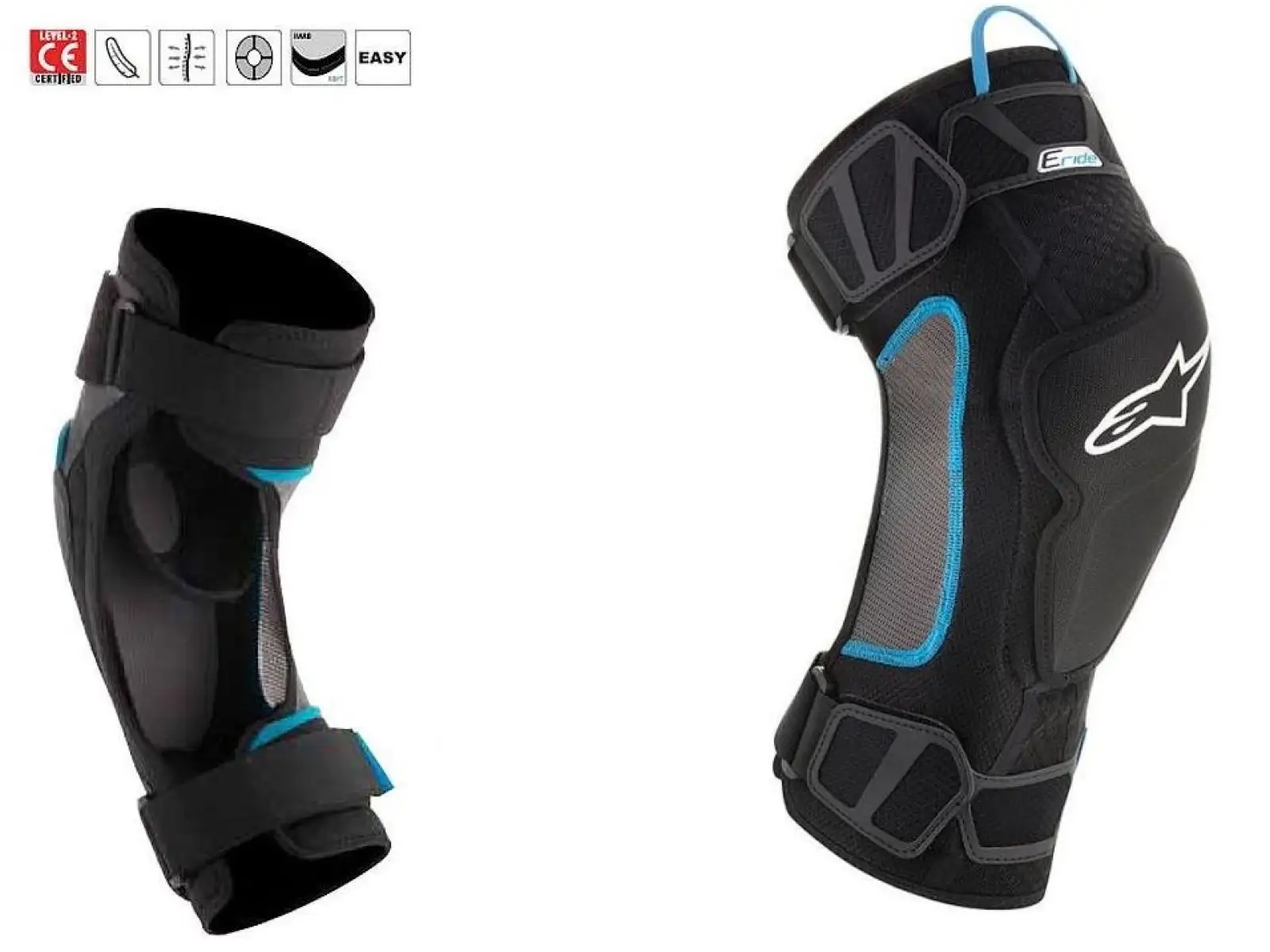 Alpinestars E-ride chrániče kolen černá