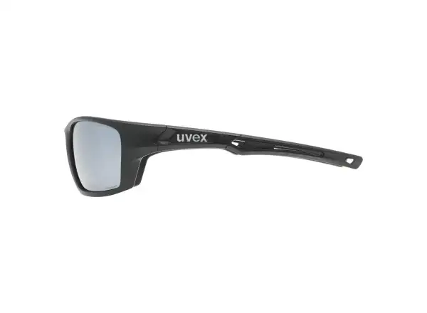 Uvex Sportstyle 232 P brýle Black Mat Red/Polavision Mirror Silver