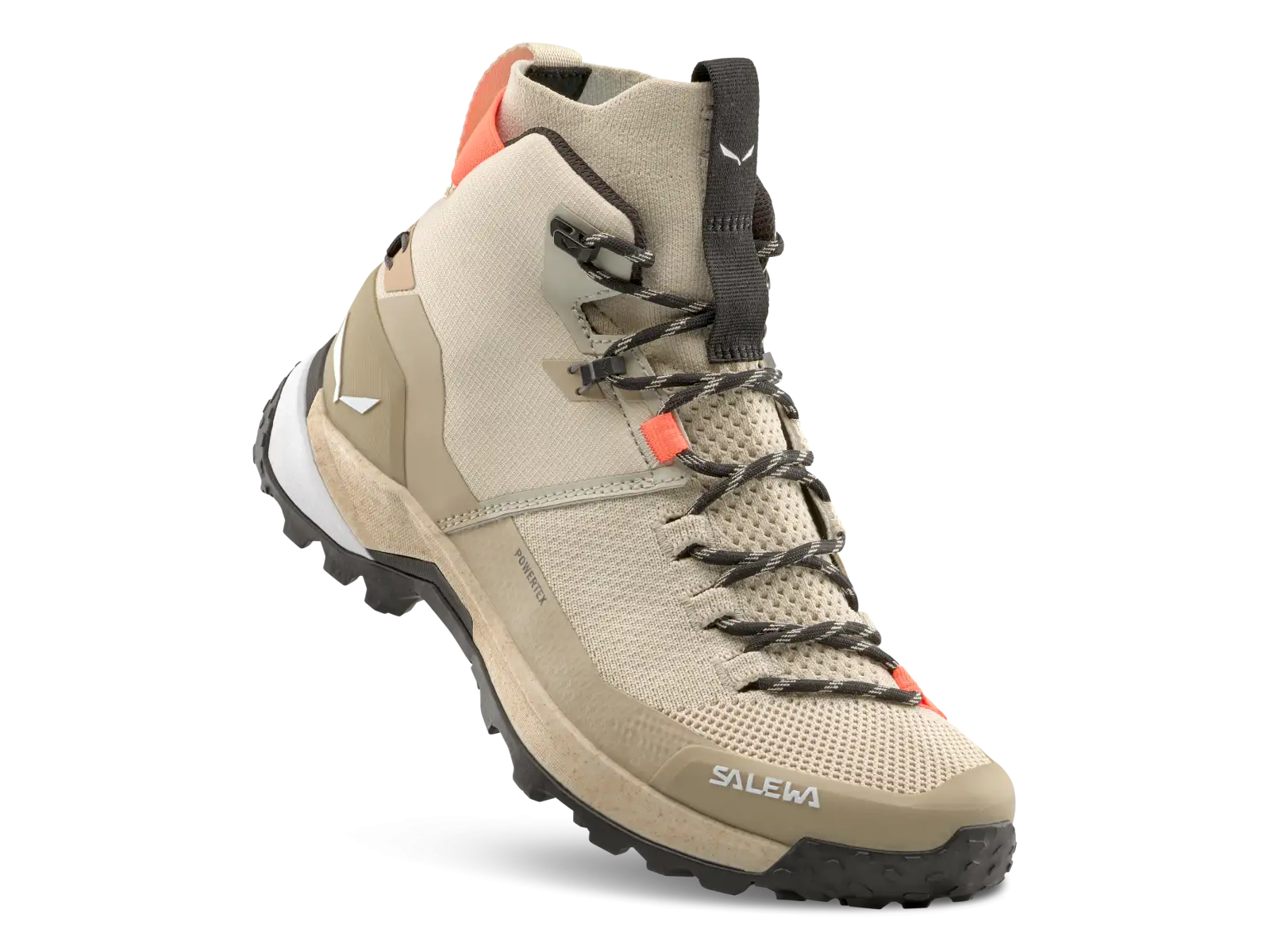 Salewa Puez Knit Mid PTX dámská outdoorová obuv Oatmeal/Quicksand