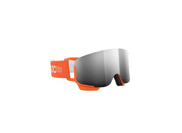 POC POCito Nexal dětské lyžařské brýle Fluorescent Orange/Partly Sunny Silver