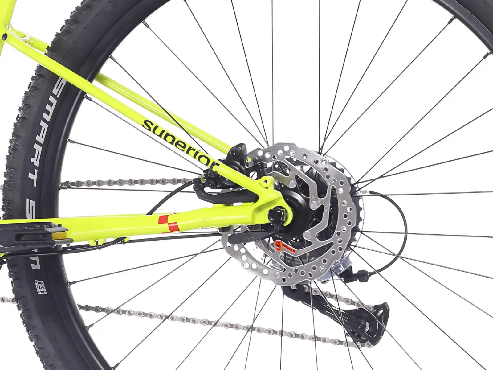 Superior RACER 27 dětské kolo Matte Radioactive Yellow
