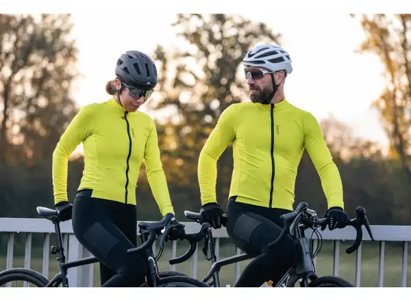 Force Endless dres dlouhý rukáv fluo žlutá