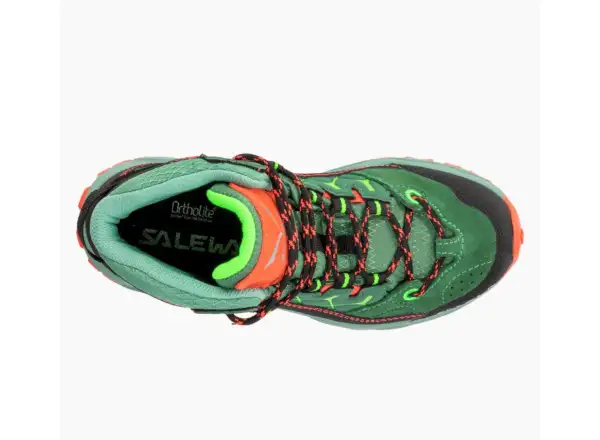 Salewa Alp Trainer Mid GTX dětské outdoorové boty Myrtle Tender Shot