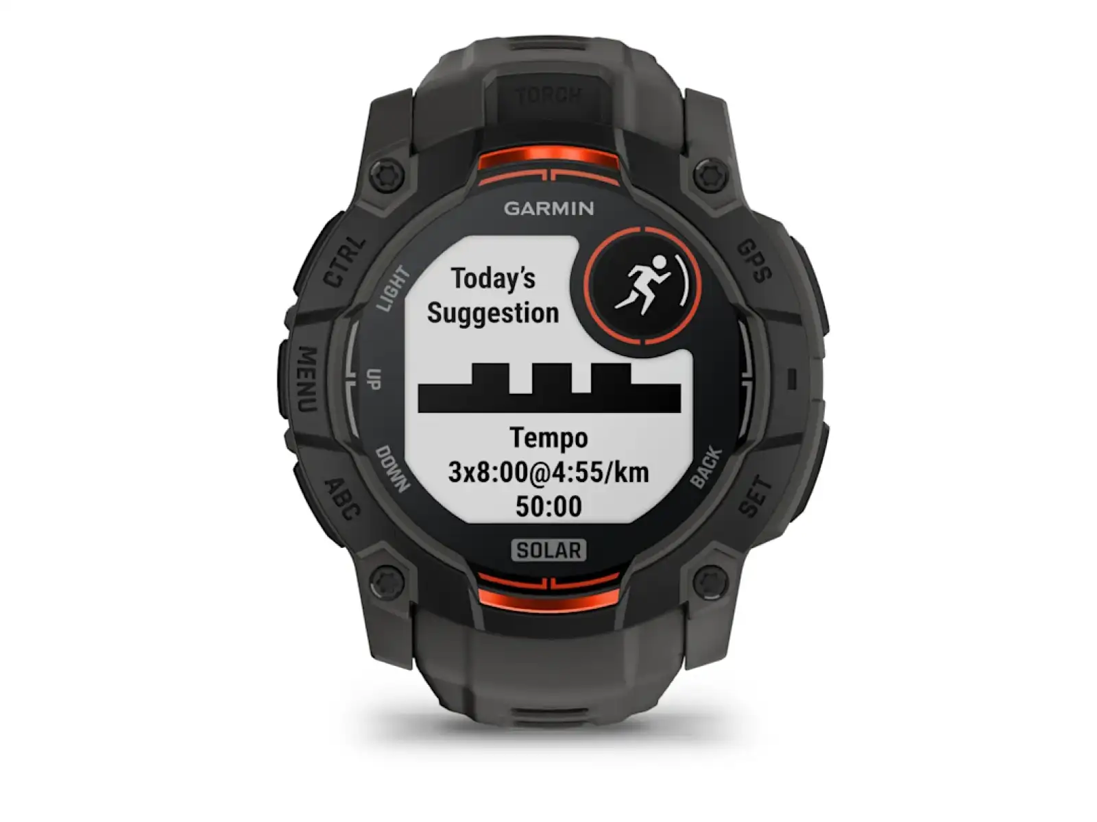Garmin Instinct 3 Solar 50 mm chytré hodinky Black/Charcoal pásek