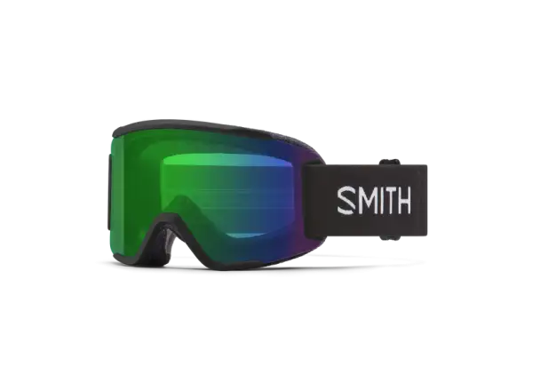 Smith Squad S lyžařské brýle Black / ChromaPop Everyday Green Mirror + Clear