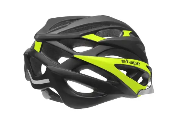 Etape Magnum cyklistická přilba černá/žlutá fluo mat