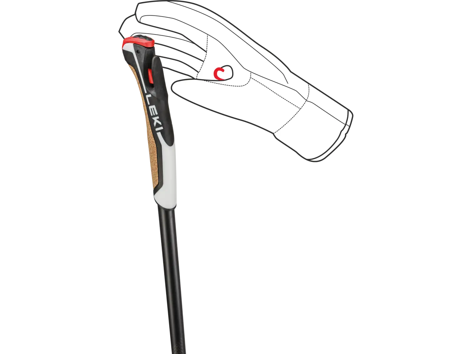Leki PRC 750 běžecké hole Black-white-dark Anthracite