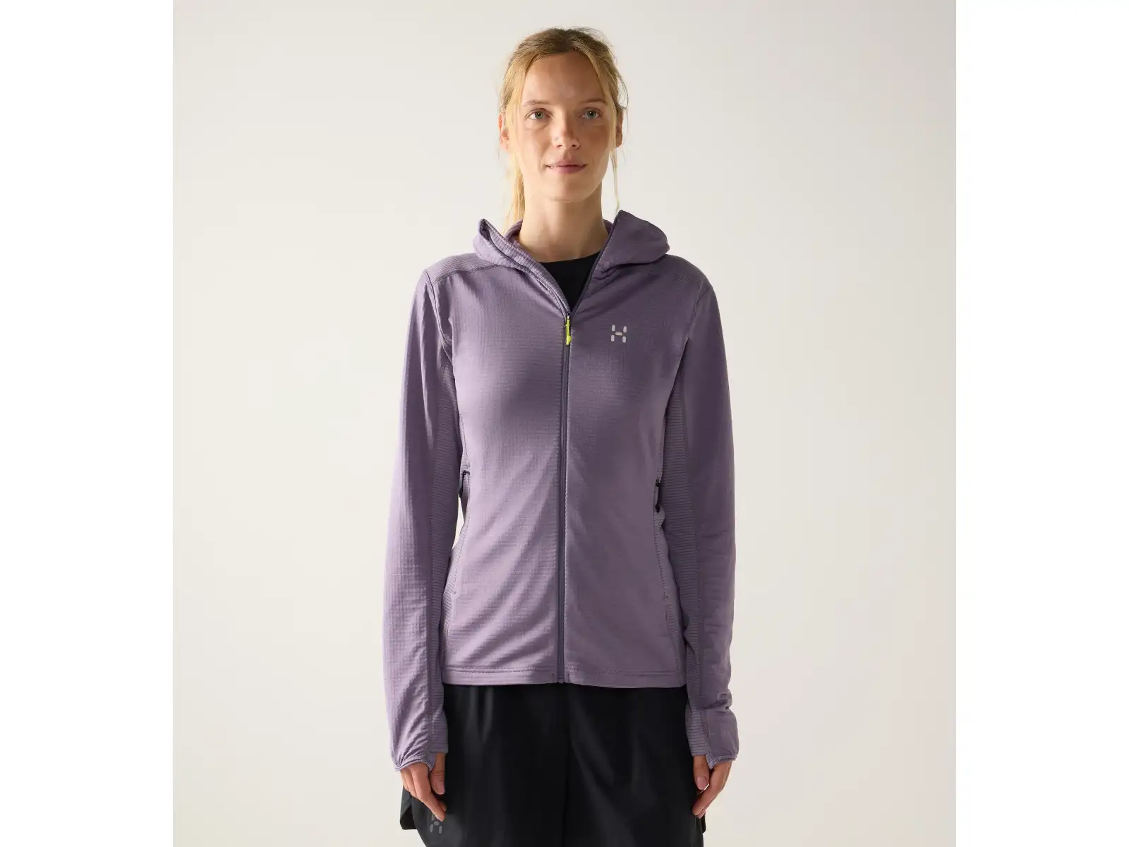 Haglöfs L.I.M Mid Multi Hood dámská mikina s kapucí Purple Fog
