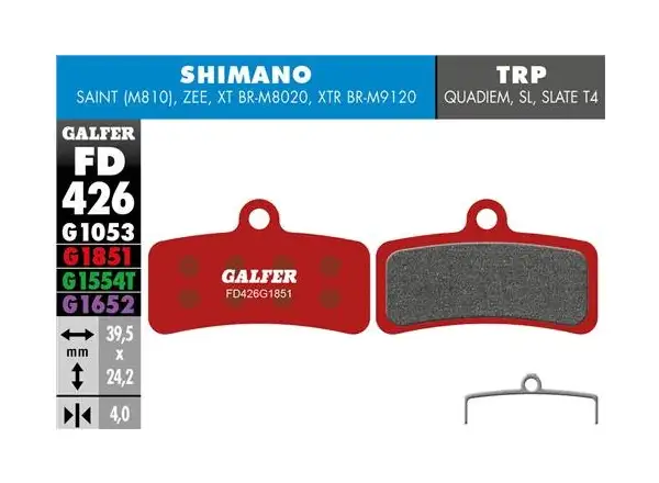 Galfer FD426 Advanced G1851 brzdové destičky pro Shimano/Tektro/TRP