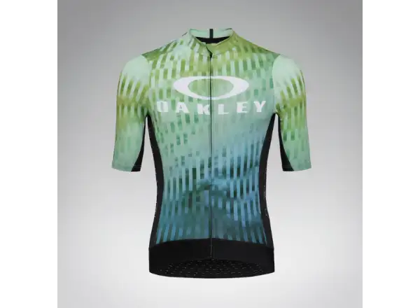 Oakley Icon Training pánský dres krátký rukáv Green Glitch Print