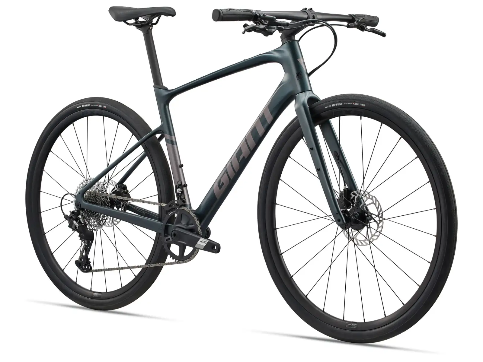 Giant FastRoad AR Advanced 1 silniční kolo Asphalt Green
