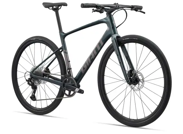 Giant FastRoad AR Advanced 1 silniční kolo Asphalt Green
