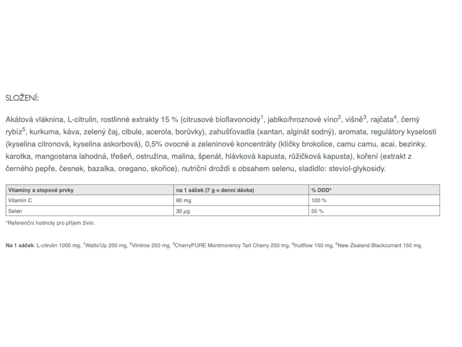 Sponser Nitroflow Performance 10 x 7 g přírodní antioxidační komplex