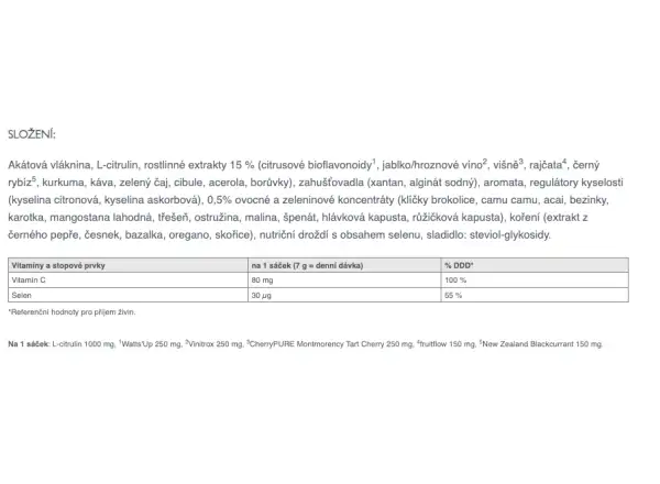 Sponser Nitroflow Performance 10 x 7 g přírodní antioxidační komplex