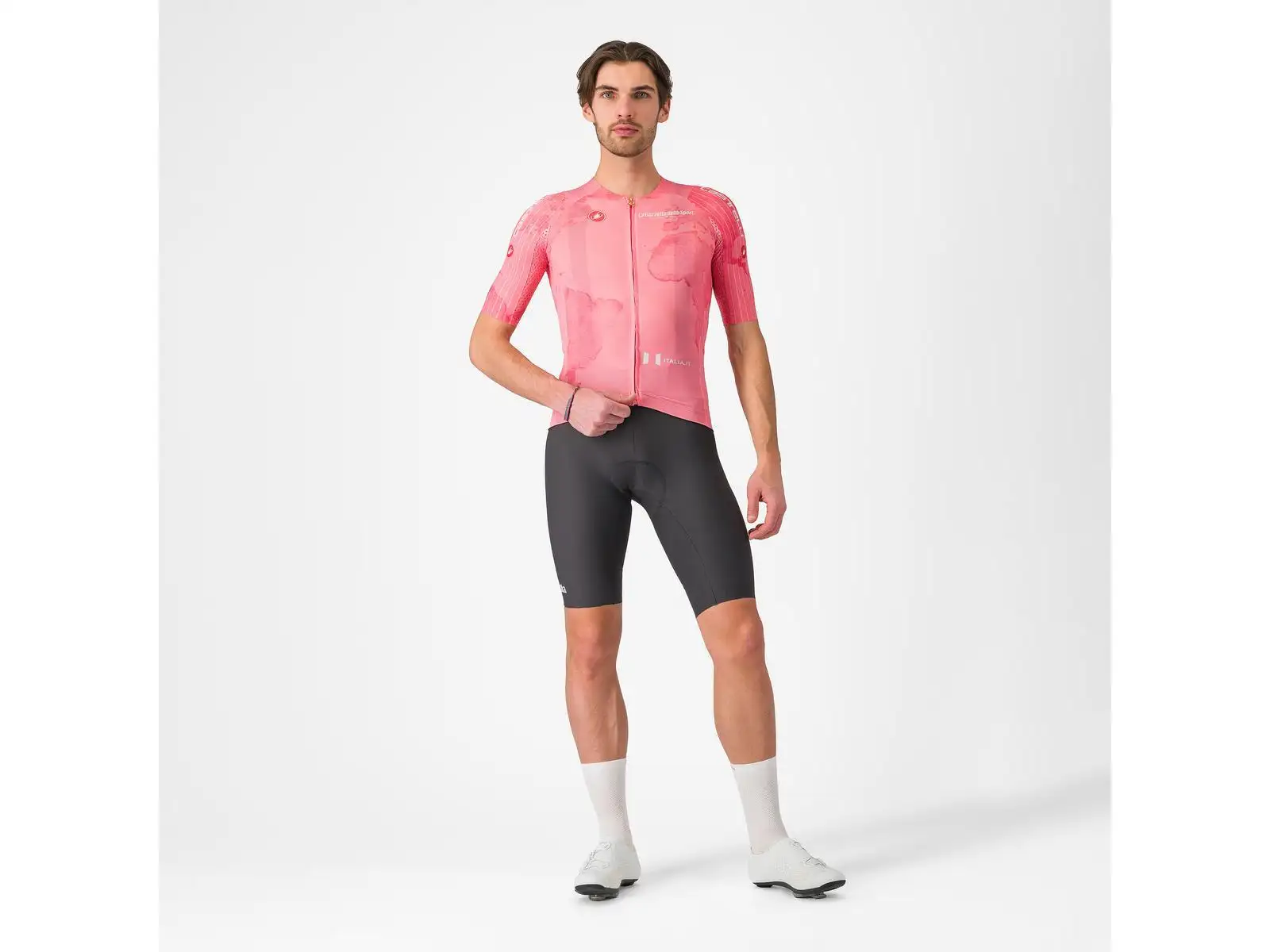 Castelli Giro 108 Race 8S pánský dres krátký rukáv Rosa Giro