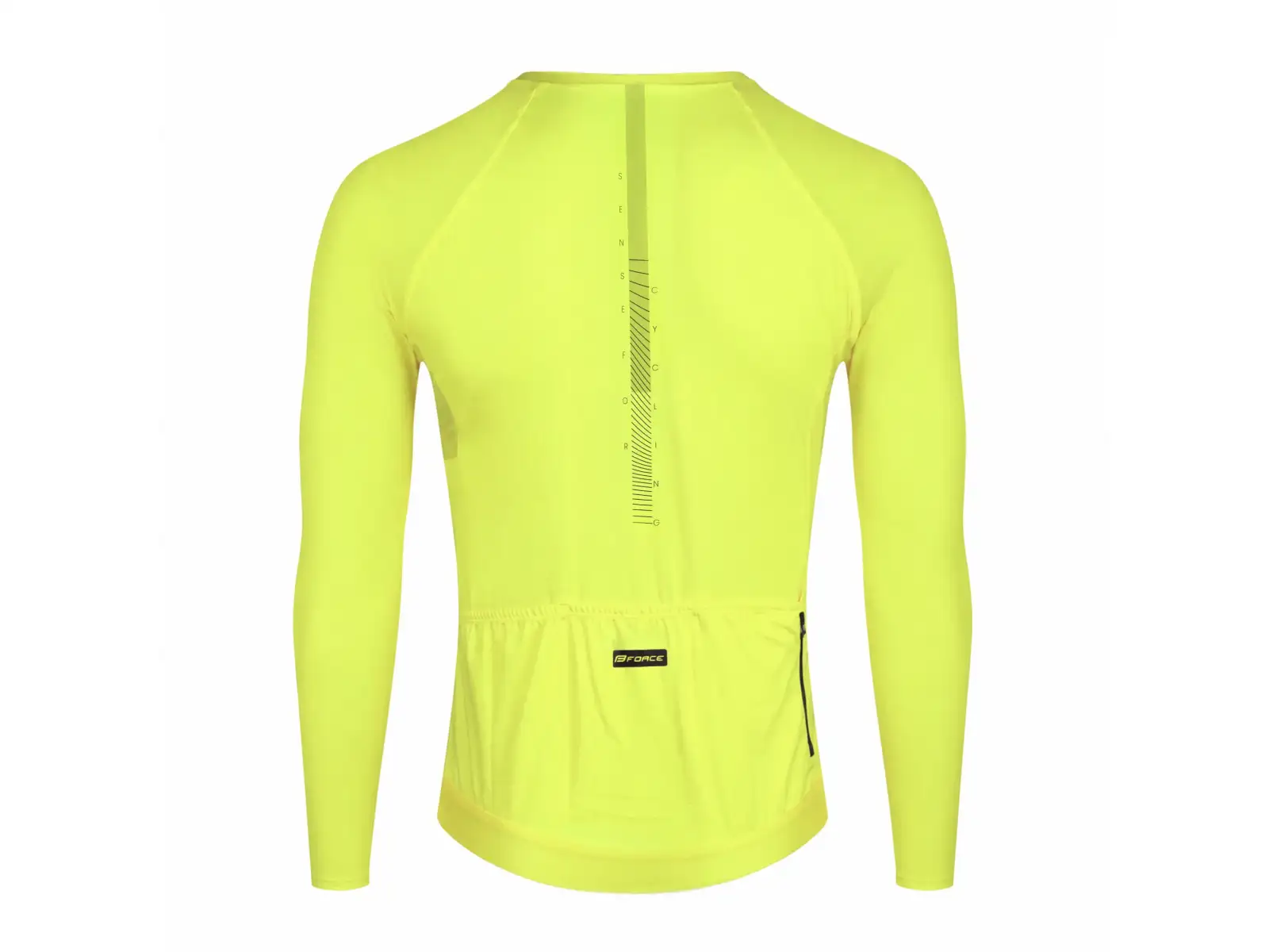 Force Sway cyklistický dres dlouhý rukáv fluo