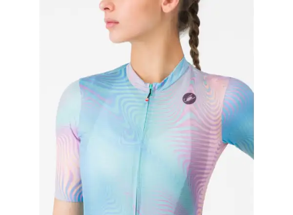 Castelli  Cosmic Vortex dámský dres krátký rukáv Multicolor Pink Green