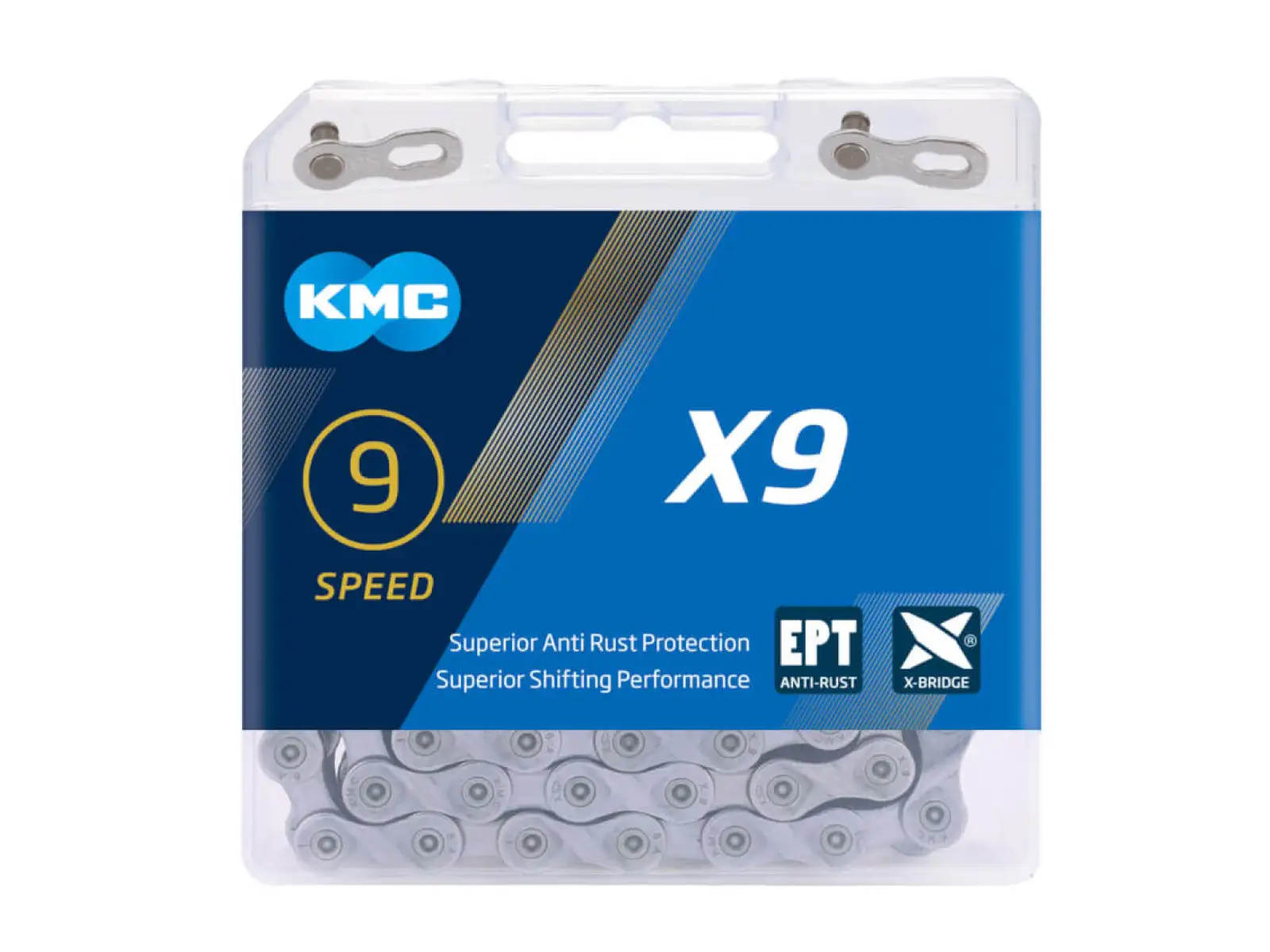 KMC řetěz X9 EPT 114 článků