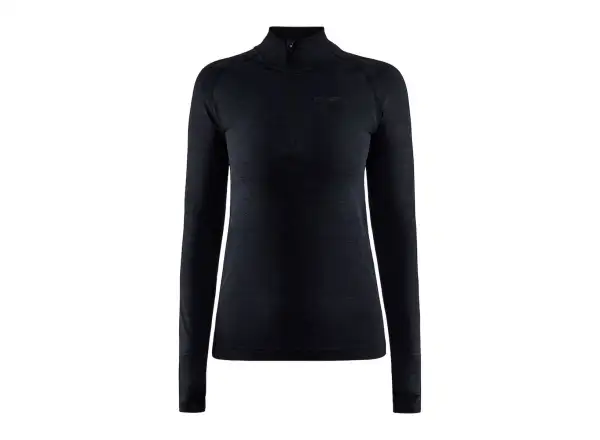Craft CORE Dry Active Comfort Zip dámské triko dlouhý rukáv černá