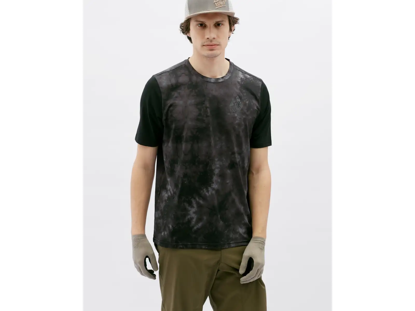 Silvini Aldeno pánský dres krátký rukáv Charcoal/Black