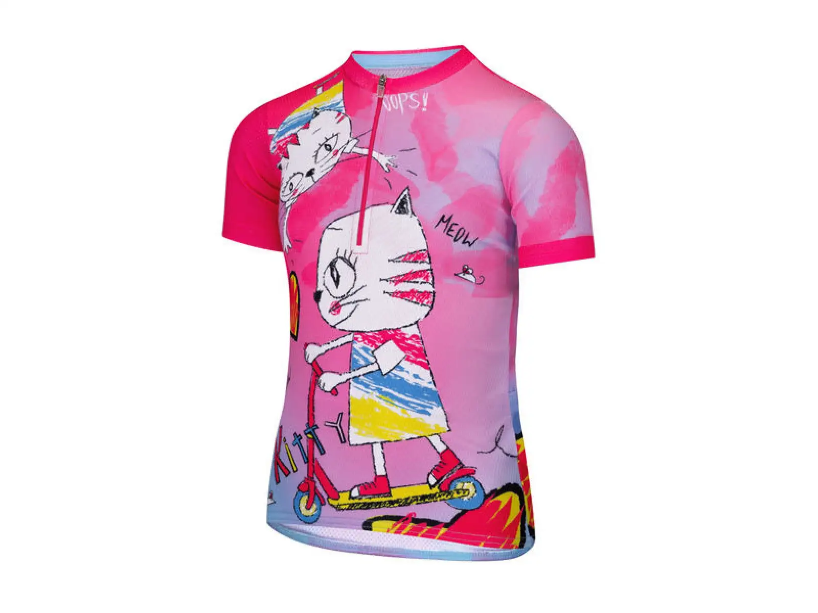 Etape Rio dětský dres krátký rukáv růžová