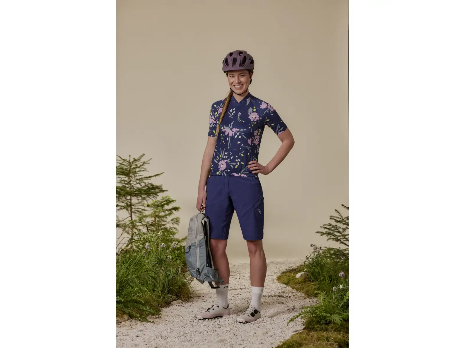 Maloja VilsaM. AOP 1/2 dámský dres krátký rukáv Deep Black