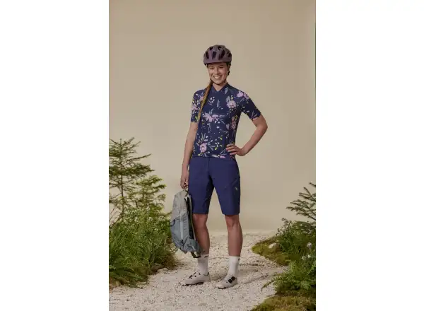 Maloja VilsaM. AOP 1/2 dámský dres krátký rukáv Deep Black