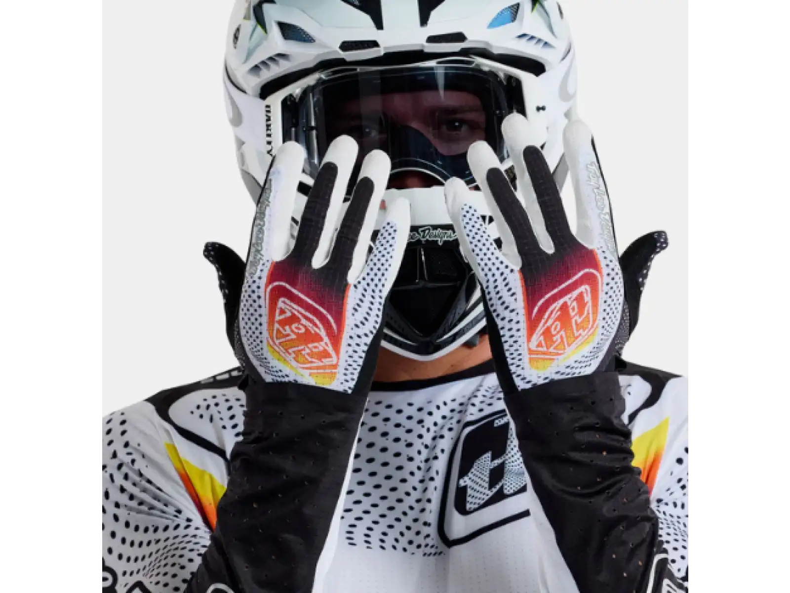 Troy Lee Designs Air Optic rukavice White/Black