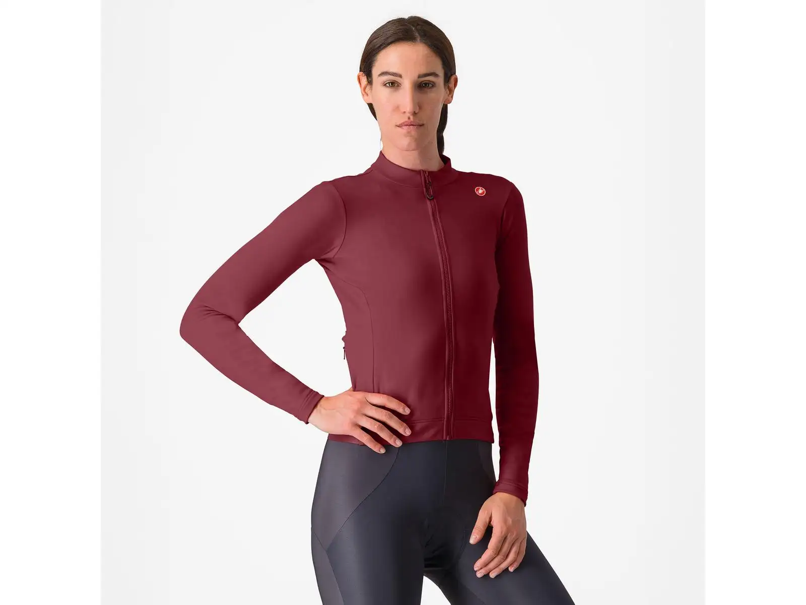 Castelli Espresso Thermal dámský dres Deep Bordeaux