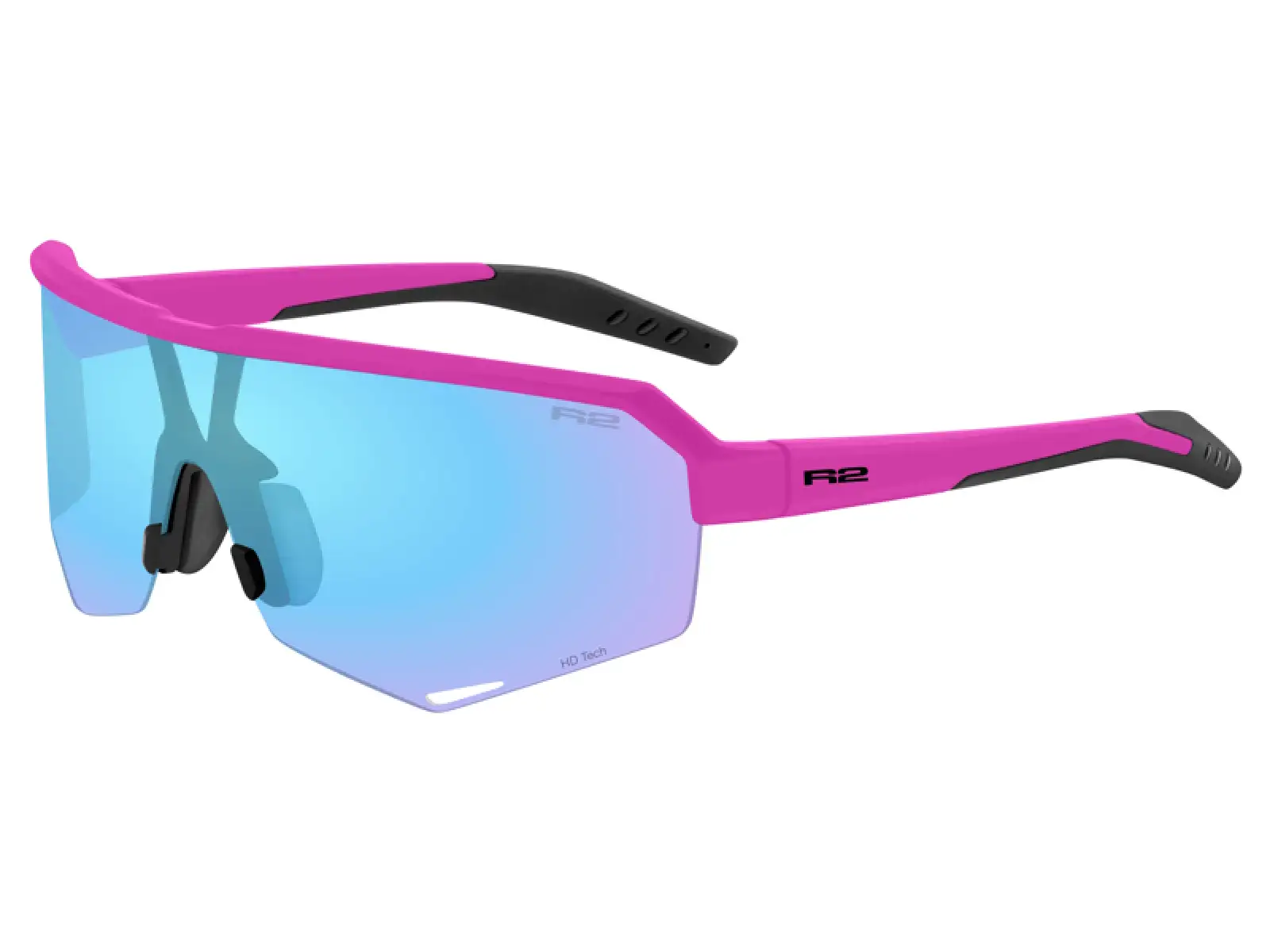 R2 Fluke sluneční brýle matný neonově magenta růžový/šedá