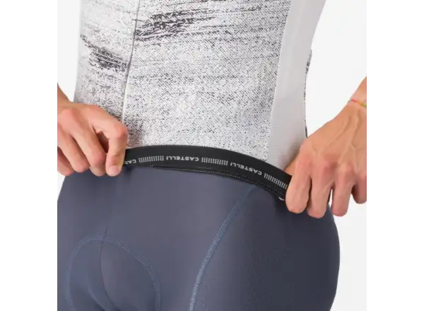 Castelli Stratus Logo pánský dres krátký rukáv White/Smoky Gray