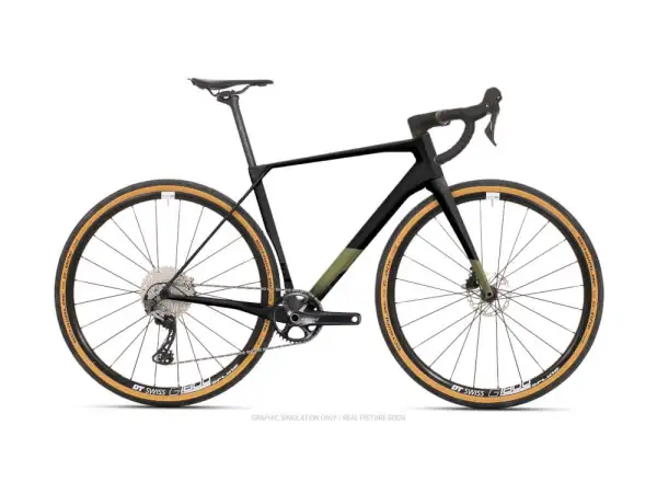 Superior X-Road Team Issue Di2 GR Matte Black/Olive Metallic gravel kolo