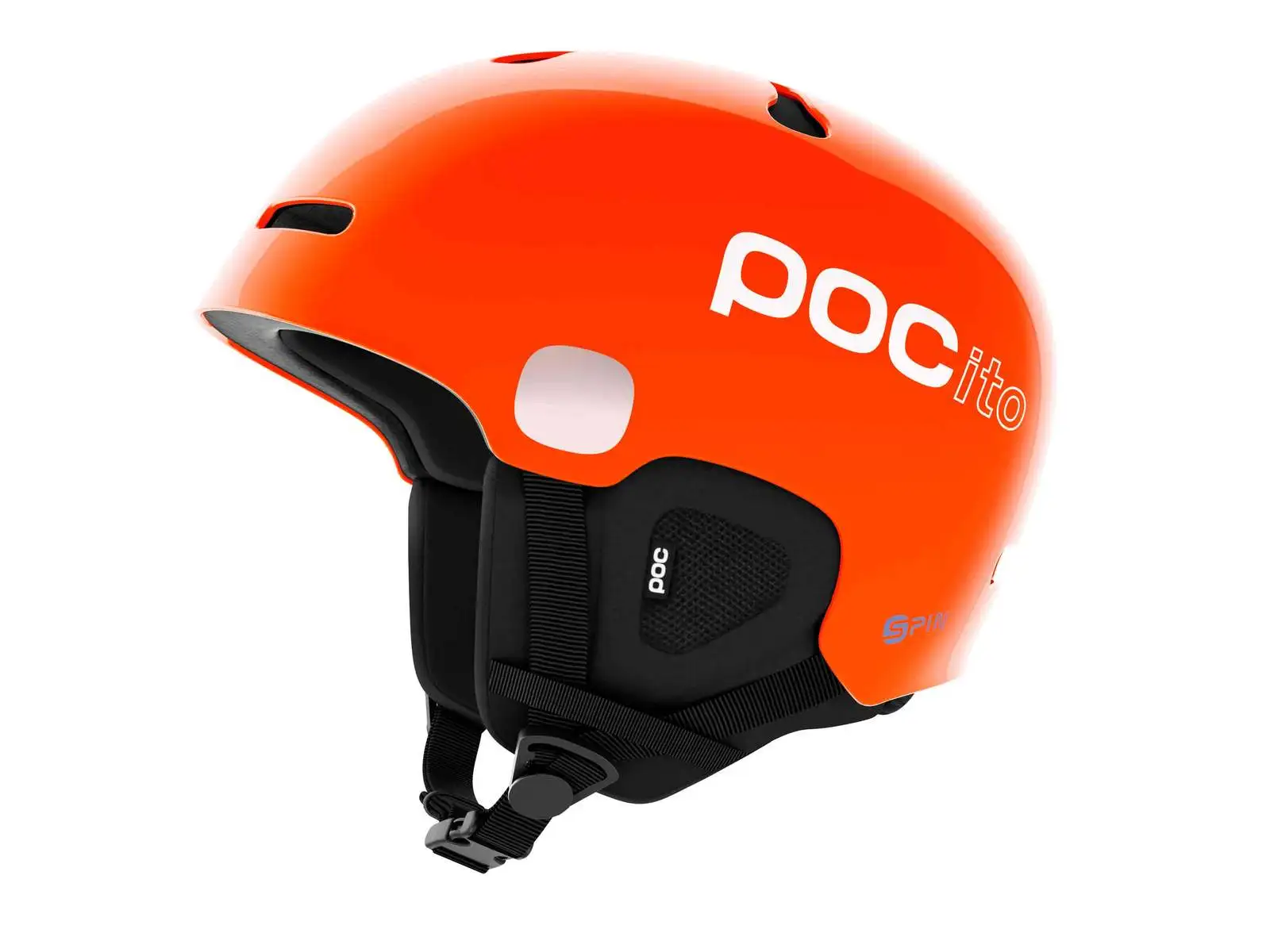 POC POCito Auric Cut MIPS dětská lyžařská helma Fluorescent Orange vel. M-L (55-58 cm)