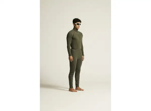 Craft ADV Wool Merino pánské triko dlouhý rukáv se zipem zelená