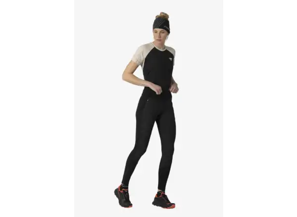 Dynafit Alpine Softshell Hybrid dámské běžecké kalhoty Black Out