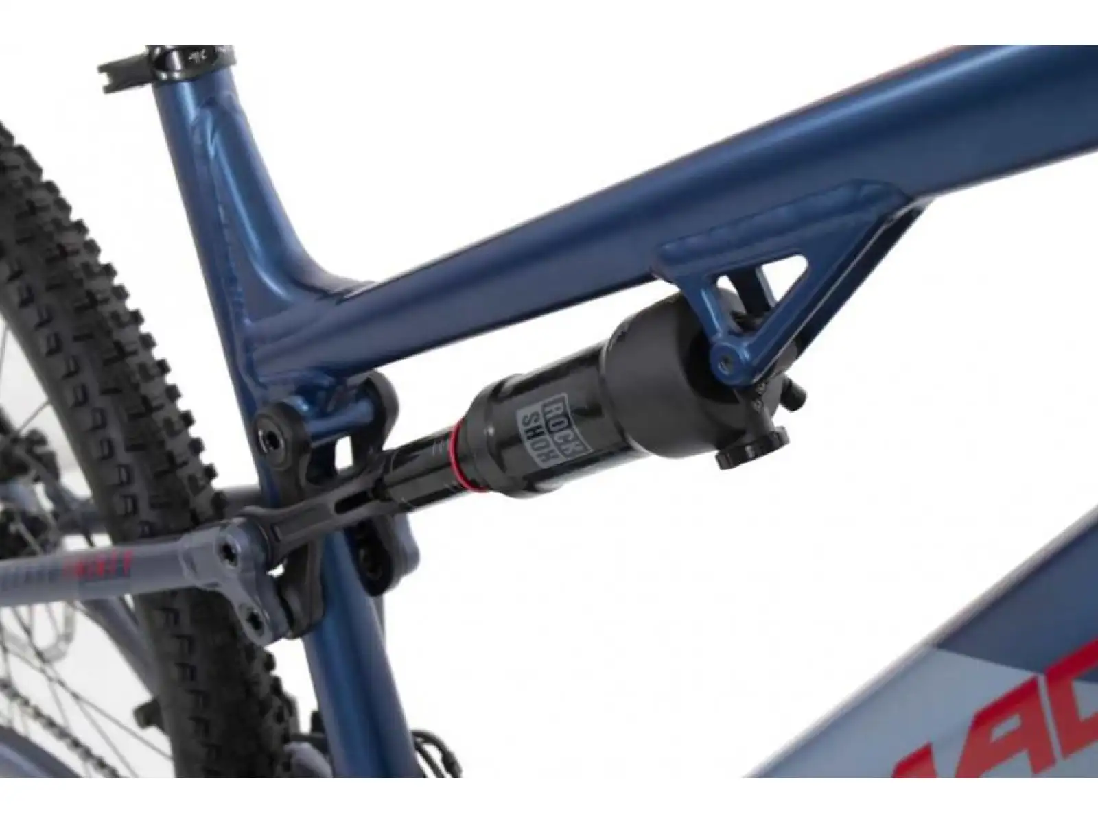 Rock Machine Blizzard INT e30-29 Matt Metalic Blue/Red celoodpružené elektrokolo