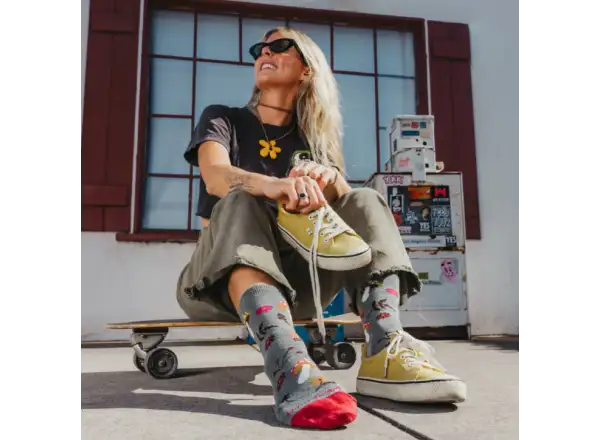 Darn Tough Shroom Bloom Crew Lightweight dámské ponožky Seafoam