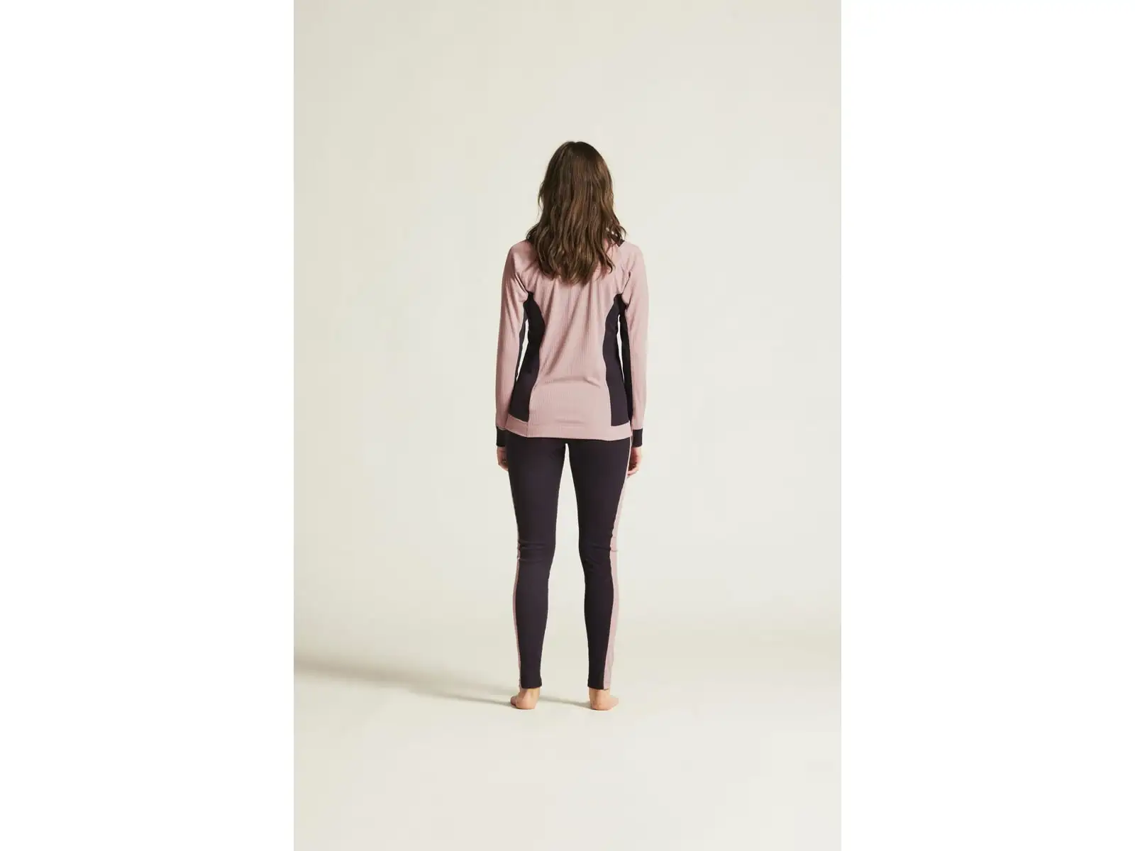 Craft Core Dry Baselayer dámský set triko dlouhý rukáv+kalhoty růžová