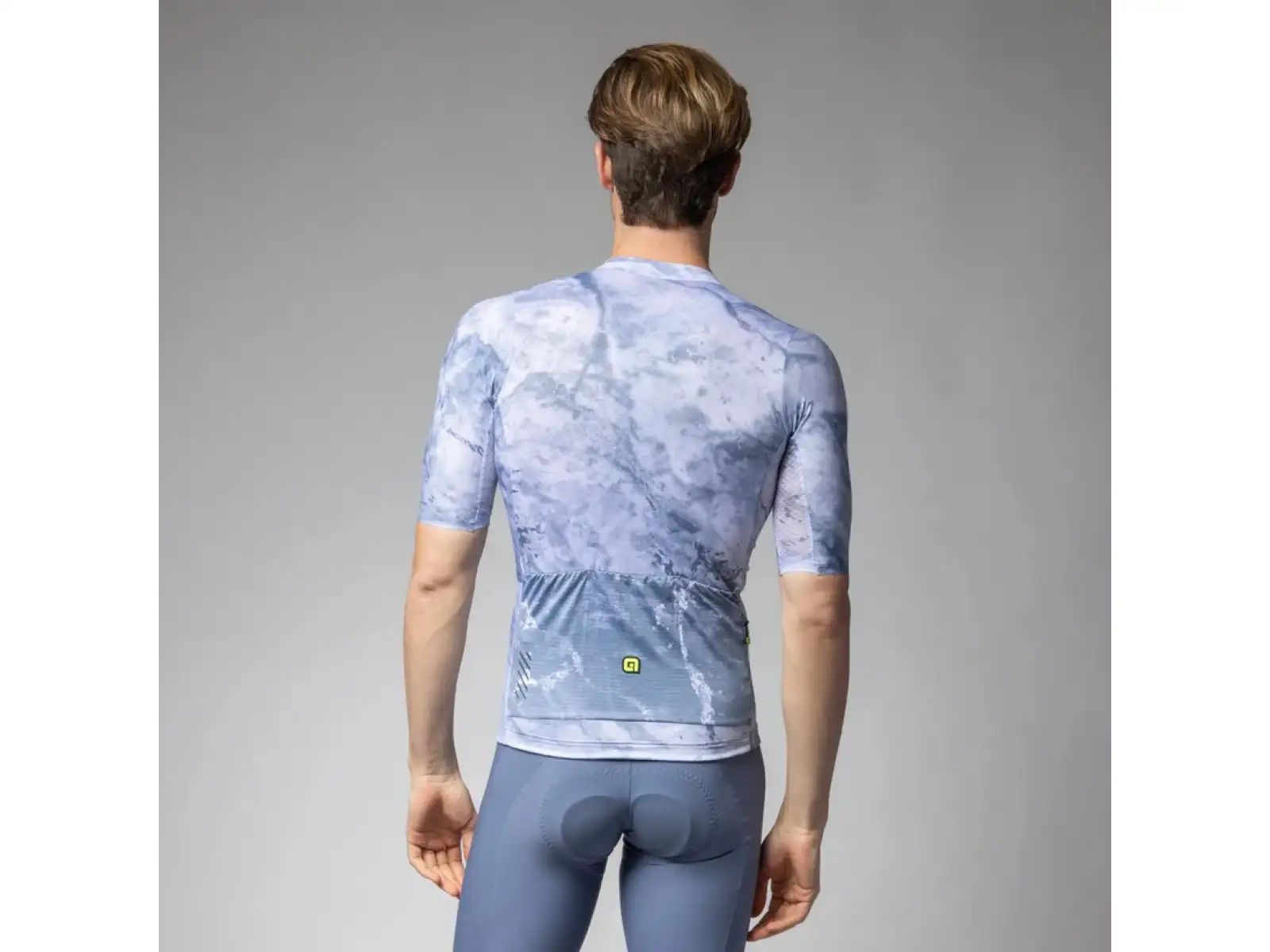 Alé PR-E Marble pánský dres krátký rukáv Steel Blue