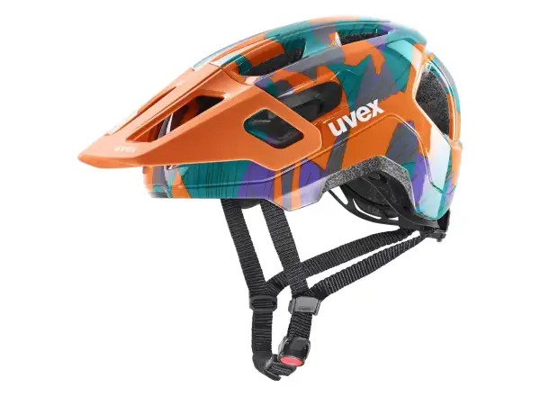Uvex React JR dětská přilba Papaya Camo