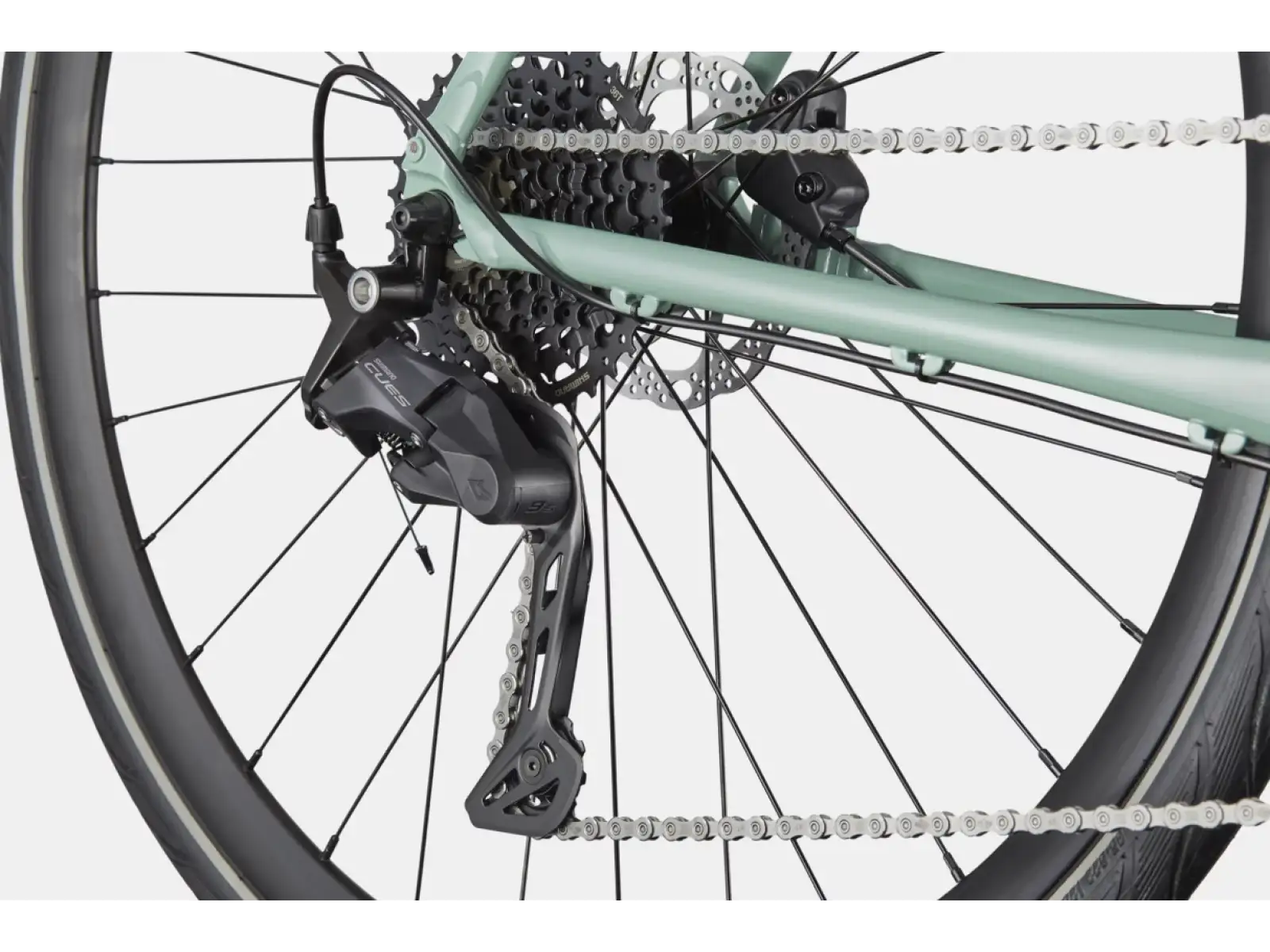 Cannondale Quick 3 Remixte Step-thru trekingové kolo Sage