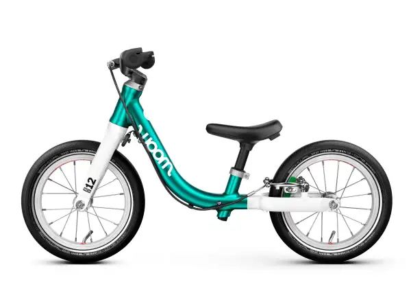 Woom GO 1 Metallic Turquoise 12 dětské odrážedlo